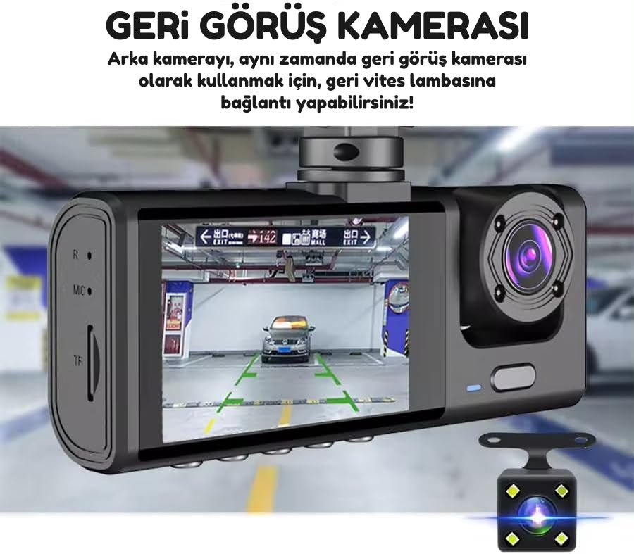 BlackBox - 3 Yönlü Full HD Araç Kamerası