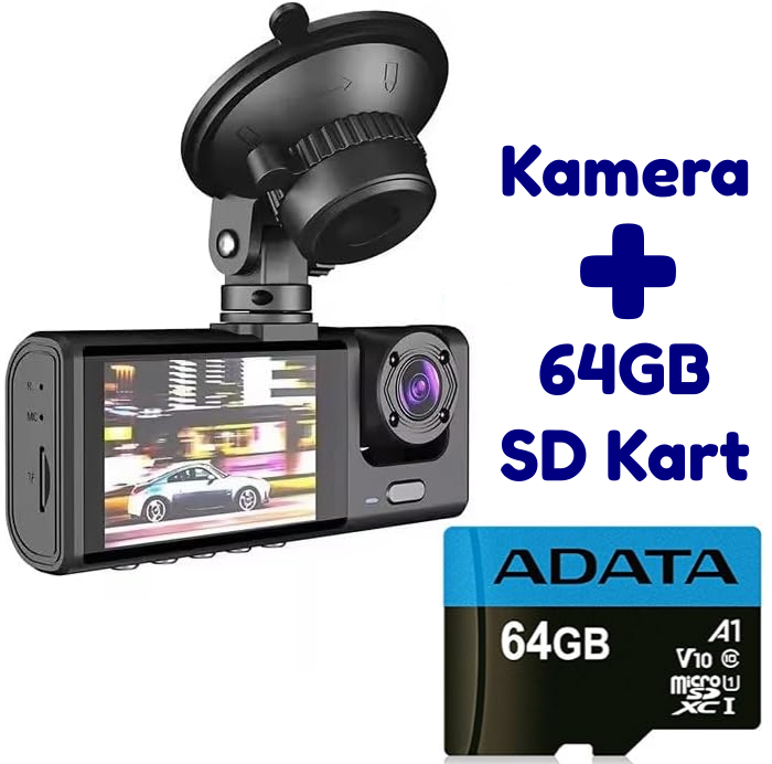 BlackBox - 3 Yönlü Full HD Araç Kamerası
